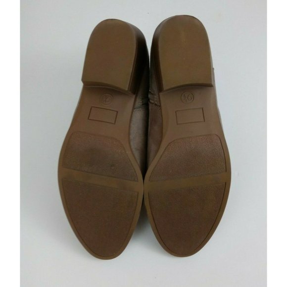 Mossimo Tan Faux Suede Double Side Zip Ankle Boots Size 9.5 - Picture 9 of 10